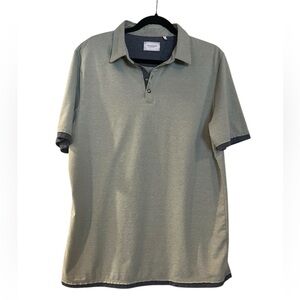 7 Diamonds Men's Green Polo Shirt Size Large